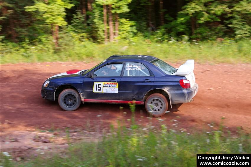 Mike Ryan / Dan Ryan Subaru Impreza 2.5RS on SS7, Norway North II.