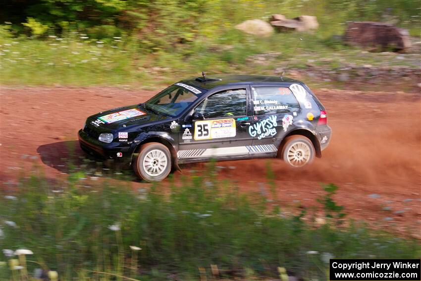 Chase Blakely / Mike Callaway VW GTI on SS7, Norway North II.