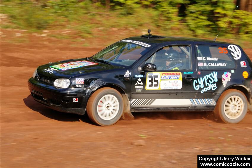 Chase Blakely / Mike Callaway VW GTI on SS7, Norway North II.