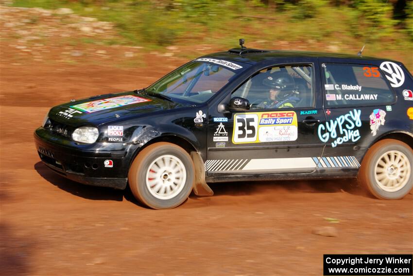 Chase Blakely / Mike Callaway VW GTI on SS7, Norway North II.