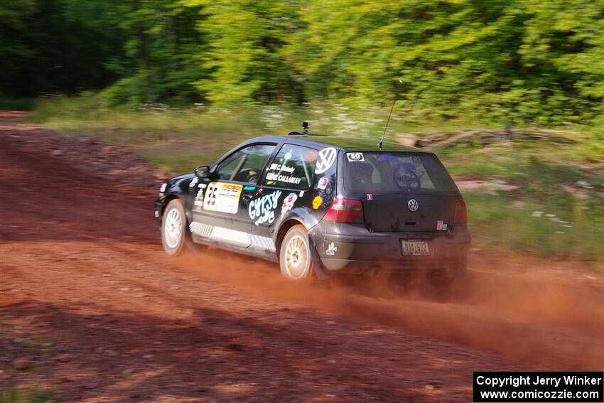 Chase Blakely / Mike Callaway VW GTI on SS7, Norway North II.