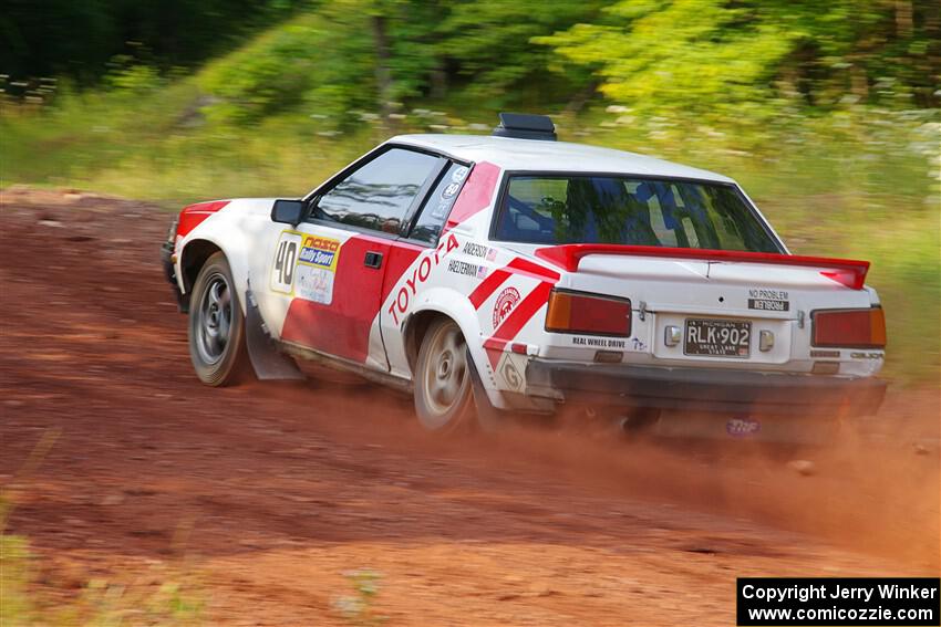 Eric Anderson / Taylor Haelterman Toyota Celica GTS on SS7, Norway North II.