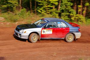 Jonathon Nagel / Chris Woodry Subaru Impreza 2.5RS on SS7, Norway North II.