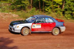 Jonathon Nagel / Chris Woodry Subaru Impreza 2.5RS on SS7, Norway North II.