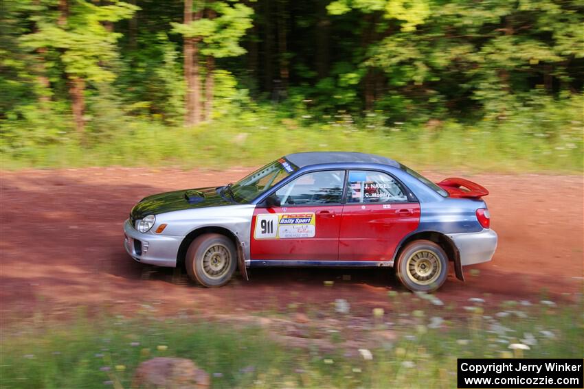 Jonathon Nagel / Chris Woodry Subaru Impreza 2.5RS on SS7, Norway North II.