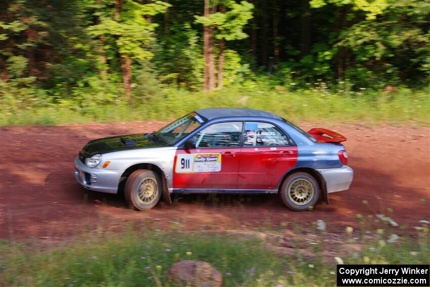 Jonathon Nagel / Chris Woodry Subaru Impreza 2.5RS on SS7, Norway North II.