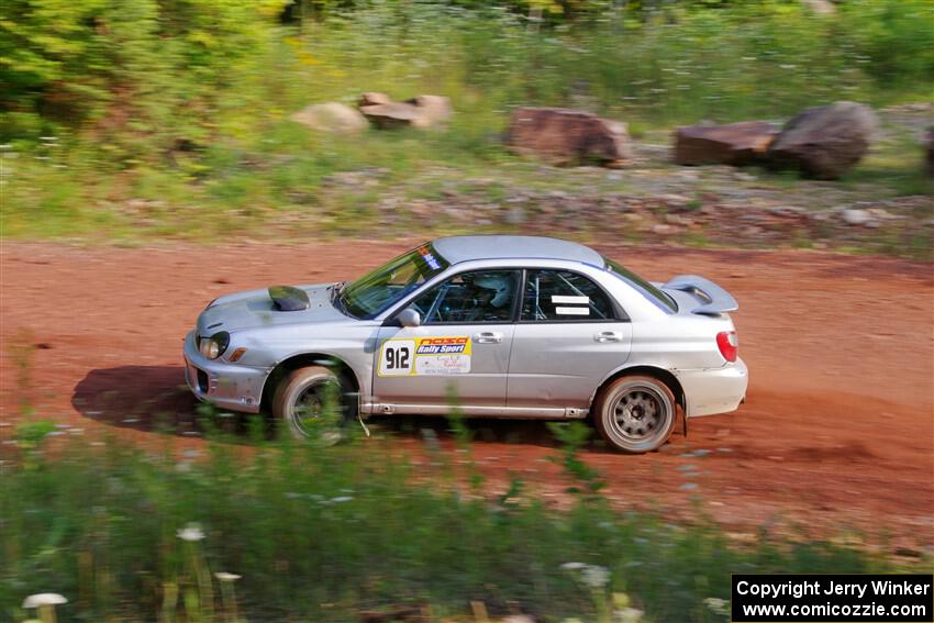 Noah Jacobson / Nathan Vance Subaru WRX on SS7, Norway North II.