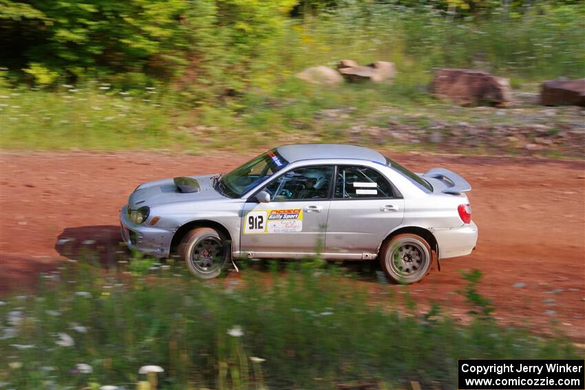 Noah Jacobson / Nathan Vance Subaru WRX on SS7, Norway North II.