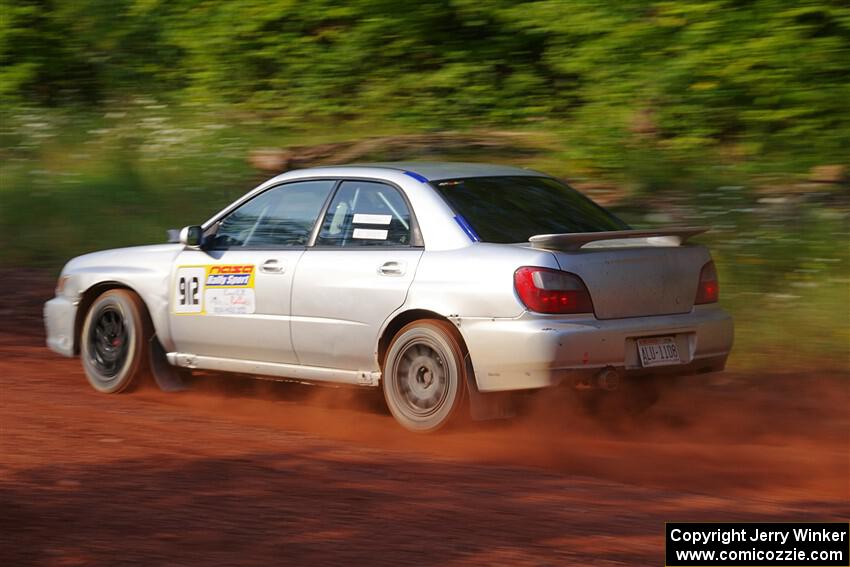 Noah Jacobson / Nathan Vance Subaru WRX on SS7, Norway North II.