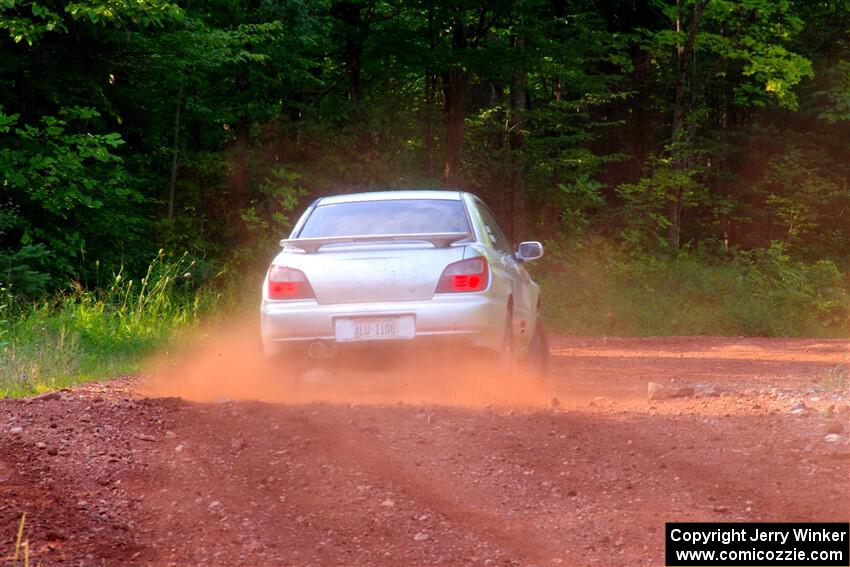 Noah Jacobson / Nathan Vance Subaru WRX on SS7, Norway North II.