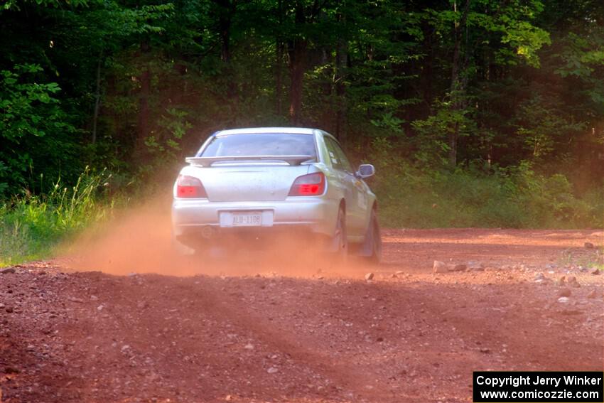 Noah Jacobson / Nathan Vance Subaru WRX on SS7, Norway North II.