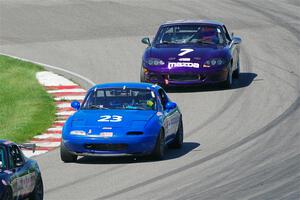 and Geoff Youngdahl's Spec Miata Mazda Miatas