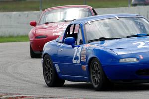 George Ellis' and Garrett Taylor's Spec Miata Mazda Miatas