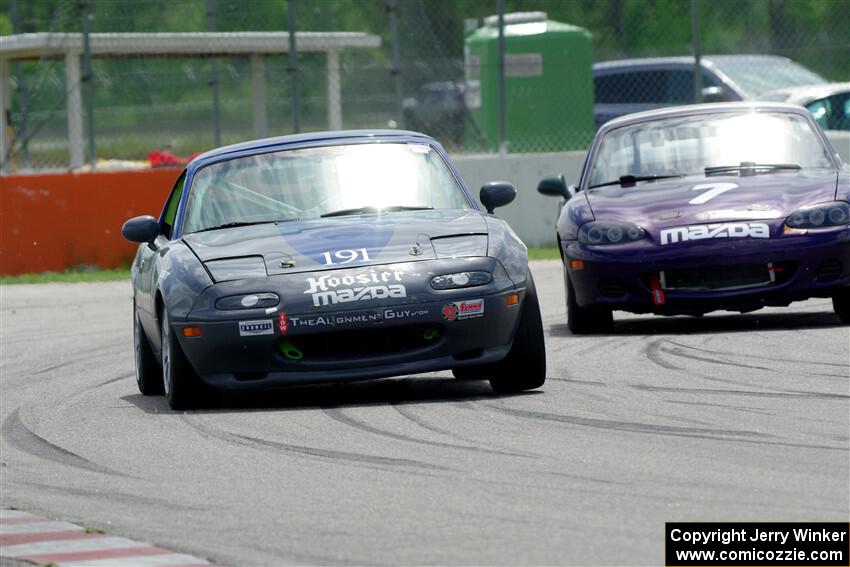 Aaron Jongbloedt's and Geoff Youngdahl's Spec Miata Mazda Miatas