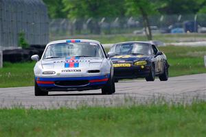 William King's and Greg Youngdahl's Spec Miata Mazda Miatas