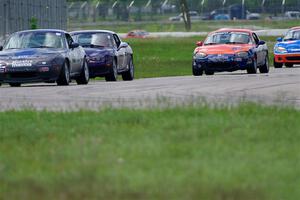 Aaron Jongbloedt's, Geoff Youngdahl's and Nick LoGalbo's Spec Miata Mazda Miatas