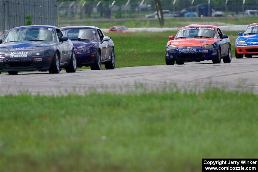 Aaron Jongbloedt's, Geoff Youngdahl's and Nick LoGalbo's Spec Miata Mazda Miatas