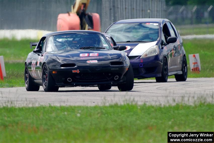 Cody Lindman's STL Mazda Miata and Andrew Janssen's B-Spec Honda Fit