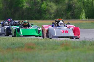 Reid Johnson's, Greg Eick's and Nolan Elder's Spec Racer Ford 3s