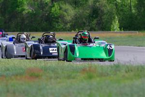 Greg Eick's, Nolan Elder's and Justin Elder's Spec Racer Ford 3s