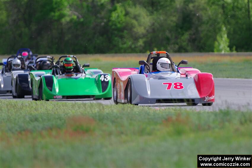 Reid Johnson's, Greg Eick's and Nolan Elder's Spec Racer Ford 3s