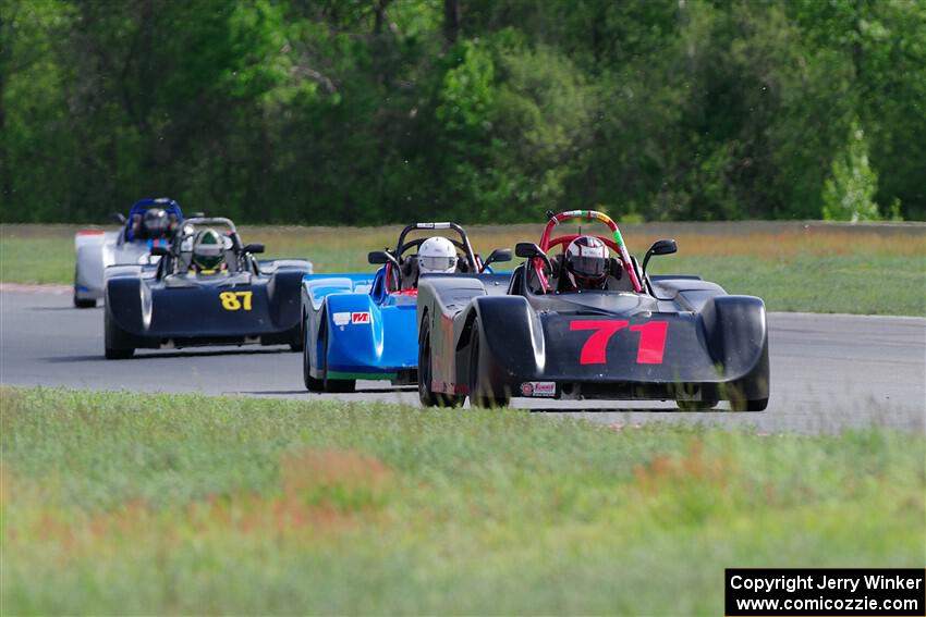 Andrew Schram's, Maksim Belov's and Rob Wilke's Spec Racer Ford 3s