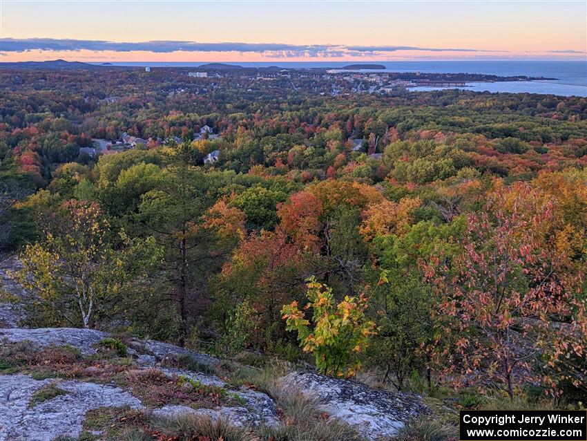 An autumn view atop Mount Marquette.