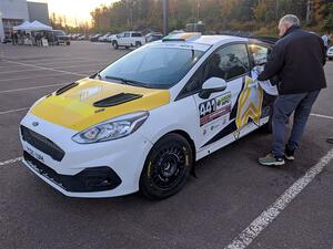 Al Kaumeheiwa / Cindy Krolikowski Ford Fiesta Rally3 at parc expose.