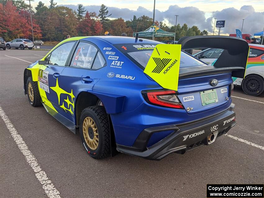 Brandon Semenuk / Keaton Williams Subaru WRX ARA24 at parc expose.