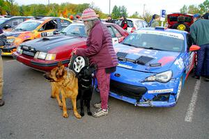 Neil CarlinSchauer / Tim Kohlmann Ford Mustang SVO, dogs, and Santiago Iglesias / R.J. Kassel Subaru BRZ at parc expose.