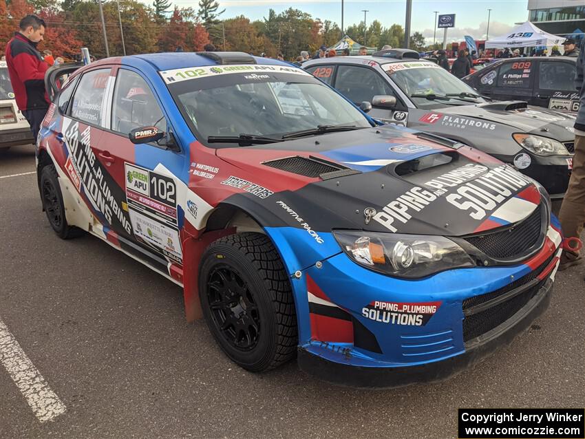 Arek Bialobrzeski / Aris Mantopoulos Subaru WRX STi at parc expose.