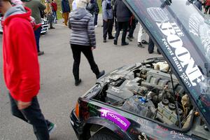 Open hood on the Keenan Phillips / Salina Melotti BMW 328i.