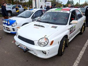 Ivo Draganov / Vladimir Yanev Subaru WRX Wagon and  at parc expose.