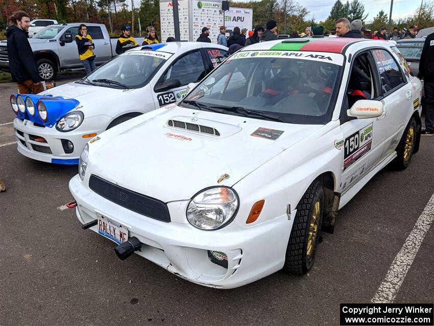 Ivo Draganov / Vladimir Yanev Subaru WRX Wagon and  at parc expose.