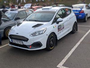 Javier Olivares / K.J. Miller Ford Fiesta Rally3 at parc expose.