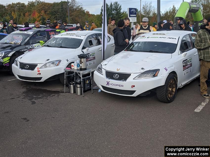 Michael Eckstein / Dylan Whittaker and Michael Hooper / Michael Hordijk Lexus IS350s at parc expose.