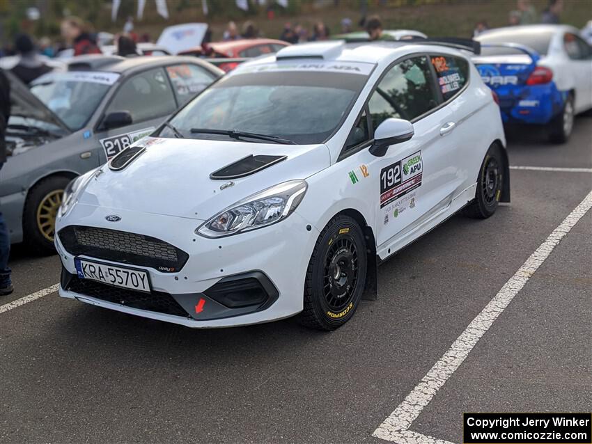 Javier Olivares / K.J. Miller Ford Fiesta Rally3 at parc expose.