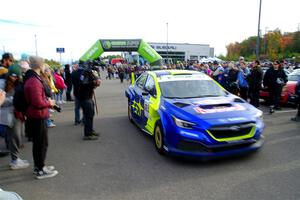 Brandon Semenuk / Keaton Williams Subaru WRX ARA24 leaves the ceremonial start.