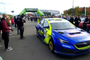 Brandon Semenuk / Keaton Williams Subaru WRX ARA24 leaves the ceremonial start.