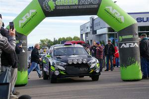 Patrick Gruszka / Florian Barral Hyundai i20 R5 leaves the ceremonial start.