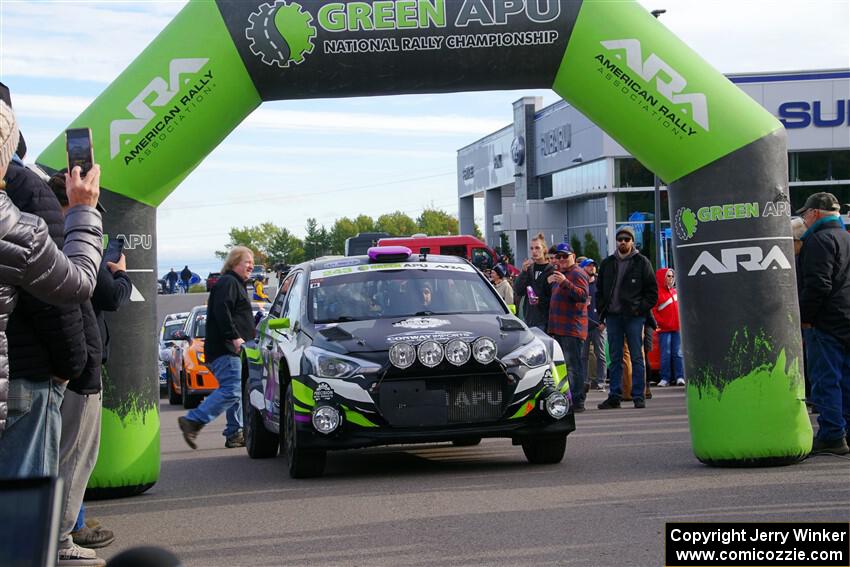 Patrick Gruszka / Florian Barral Hyundai i20 R5 leaves the ceremonial start.