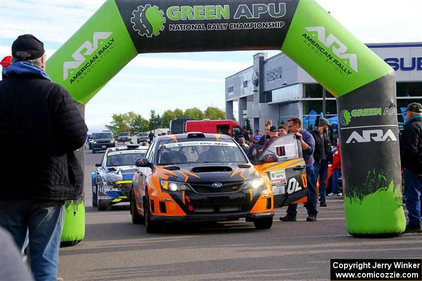 Grzegorz Bugaj / Ela Dziubanski Subaru WRX STi at the ceremonial start.