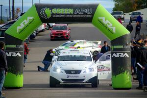 Michael Hooper / Michael Hordijk Lexus IS350 at the ceremonial start.