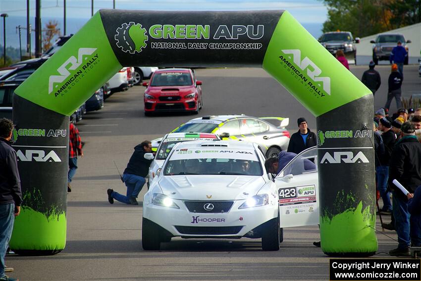 Michael Hooper / Michael Hordijk Lexus IS350 at the ceremonial start.