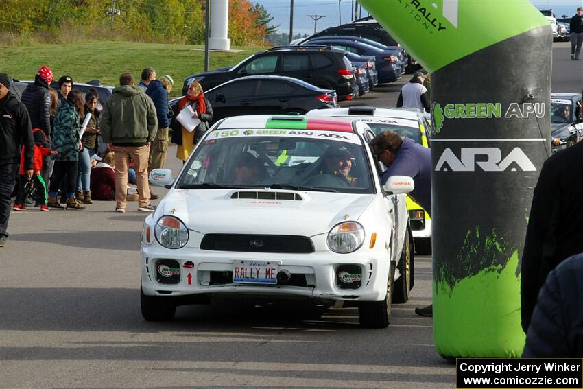 Ivo Draganov / Vladimir Yanev Subaru WRX Wagon at the ceremonial start.