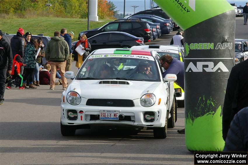 Ivo Draganov / Vladimir Yanev Subaru WRX Wagon at the ceremonial start.