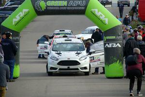 Nick Allen / Matt James Ford Fiesta ST at the ceremonial start.