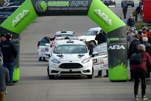 Nick Allen / Matt James Ford Fiesta ST at the ceremonial start.