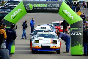 Kevin Schmidt / Kyle Roberts Mazda RX-7 at the ceremonial start.