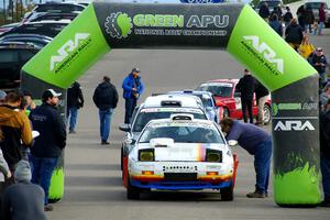 Kevin Schmidt / Kyle Roberts Mazda RX-7 at the ceremonial start.